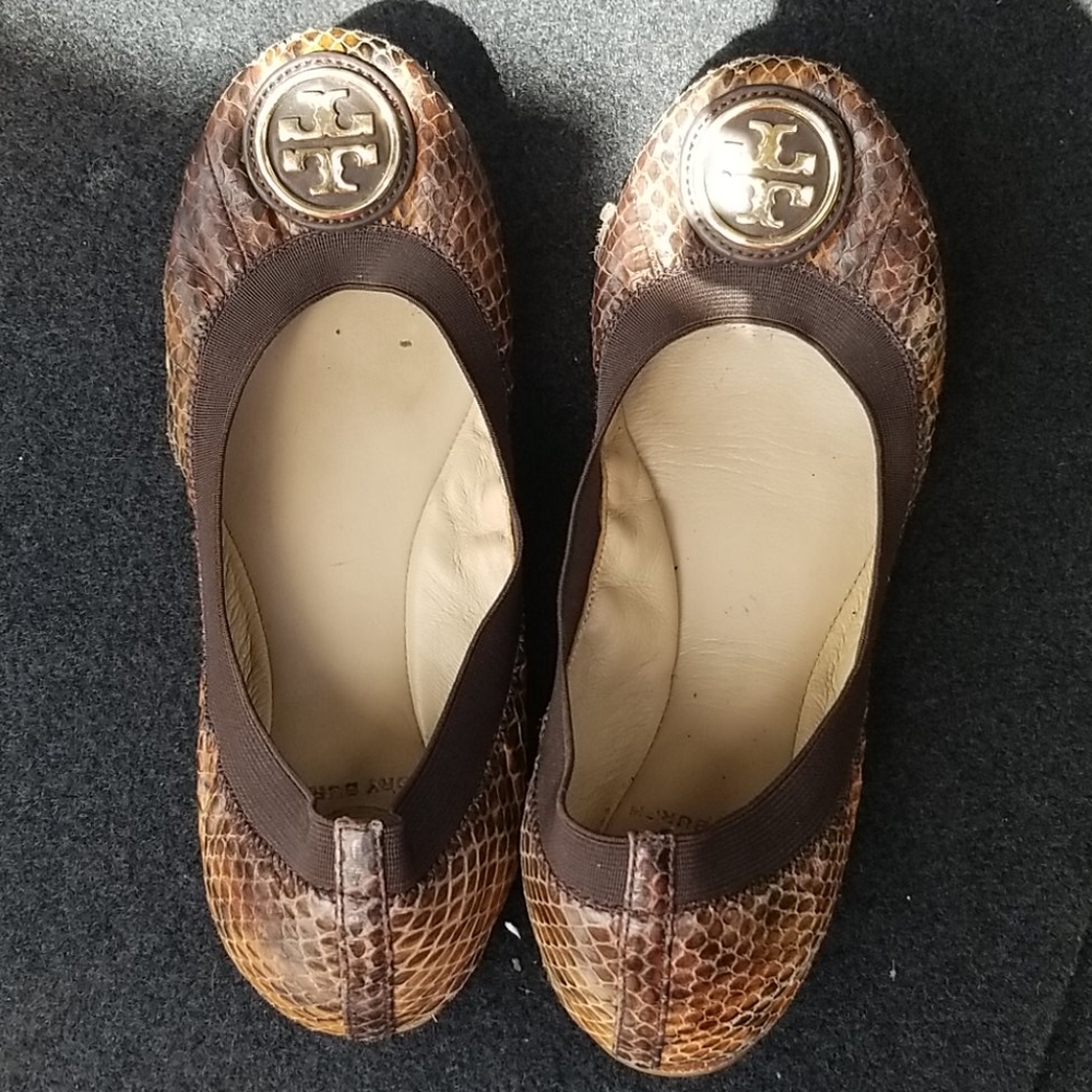 Torey Burch Animal Print Loafers